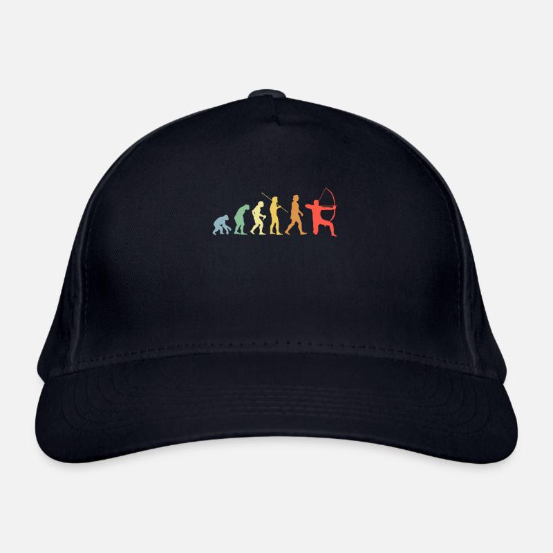 Bow Evolution Retro Archery Archer Organic Baseball Cap