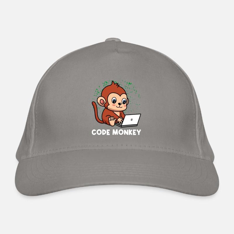 Code Monkey Programming Coder Computer Geek Develo Bio-Baseballkappe