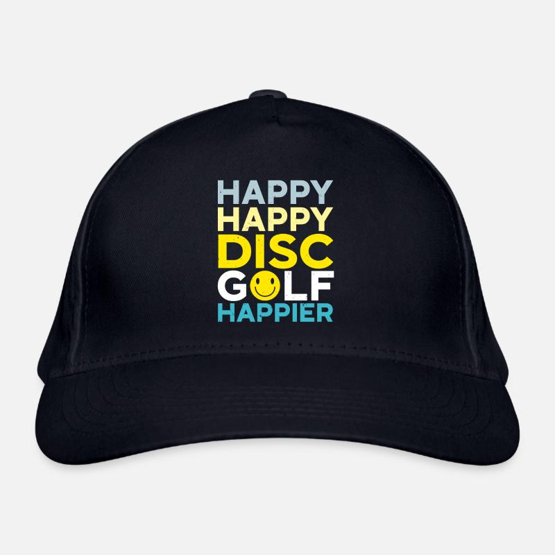 Happy Happy Disc Golf Happier Freizeit-Werfer Bio-Baseballkappe