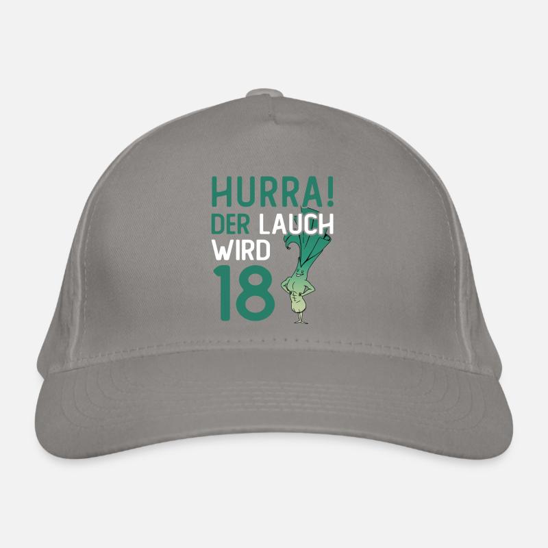 Hurra der Lauch wird 18 Bio-Baseballkappe