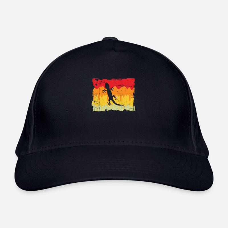 Eidechse Retro Bio-Baseballkappe