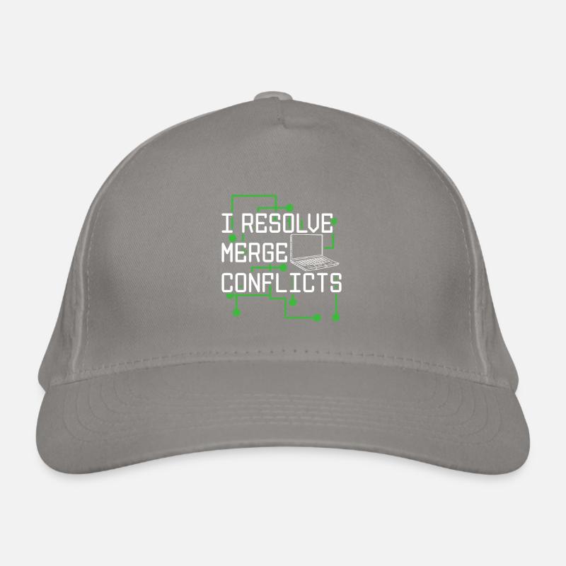 I Resolve Merge Conflicts Coder Software Developer Bio-Baseballkappe