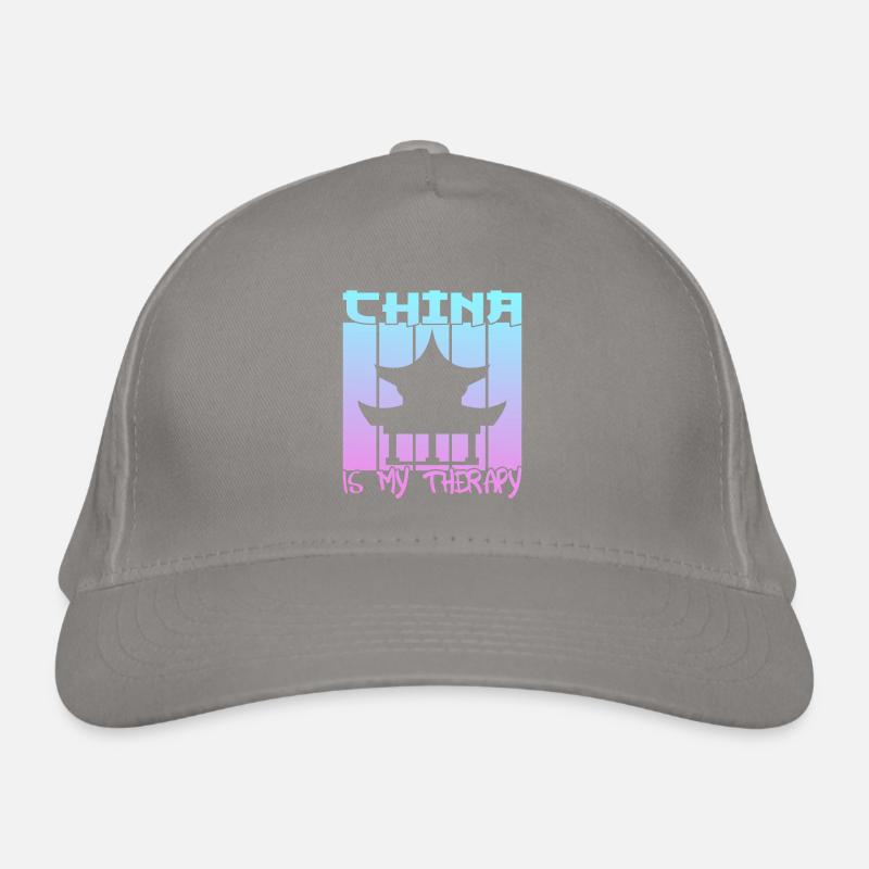 China is my therapy Organic Baseball Cap