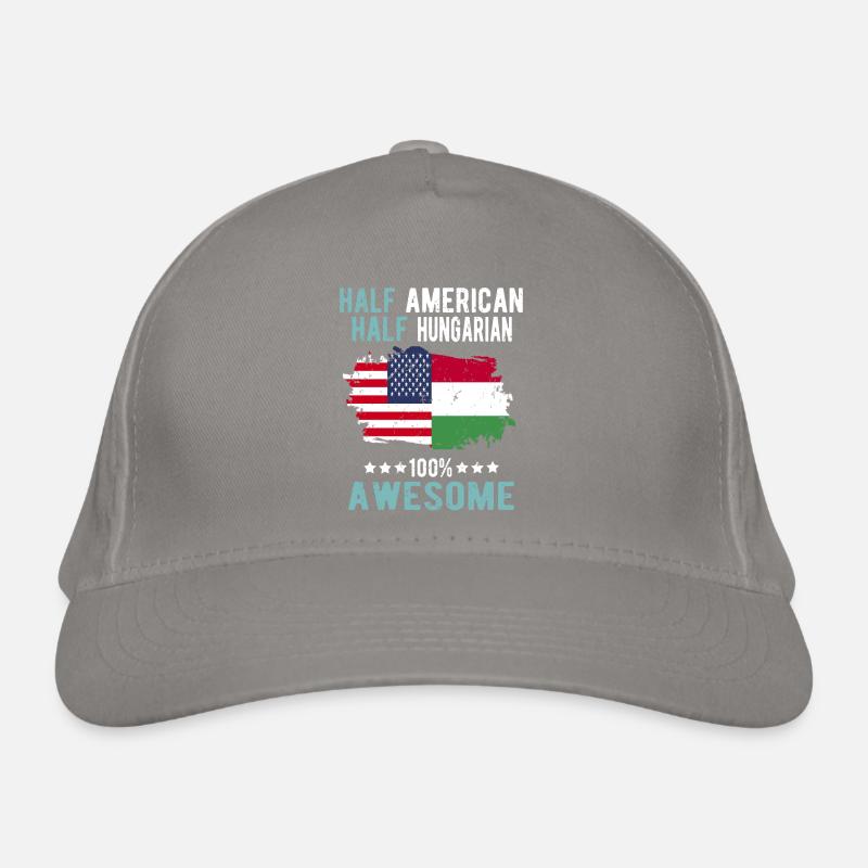 Halb Amerikaner Halb Ungar Bio-Baseballkappe