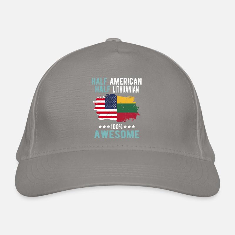 Moitié américain moitié lituanien Casquette classique bio