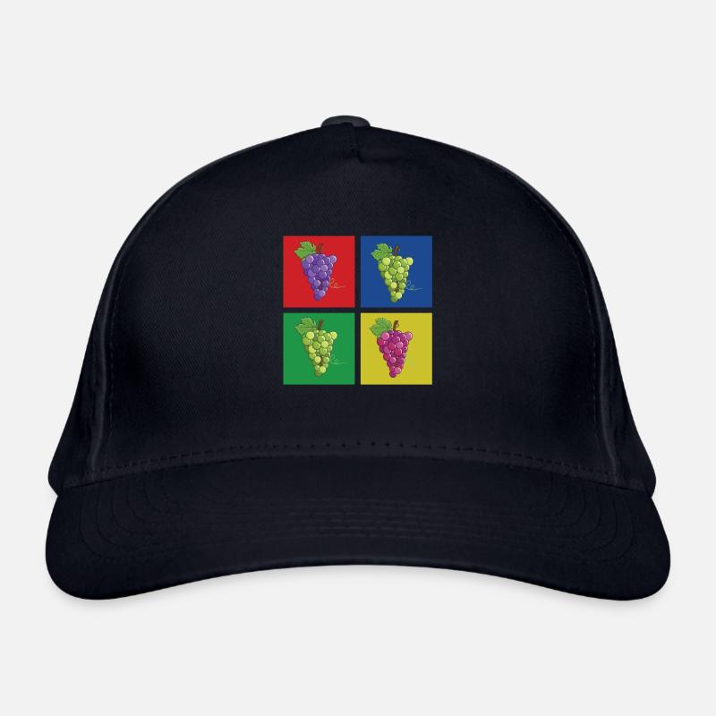 Trauben - Bio-Baseballkappe - Navy