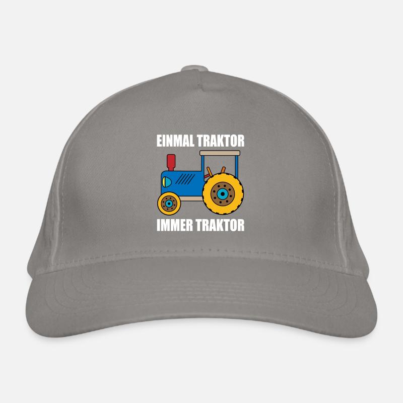einmal Traktor immer Traktor Bio-Baseballkappe