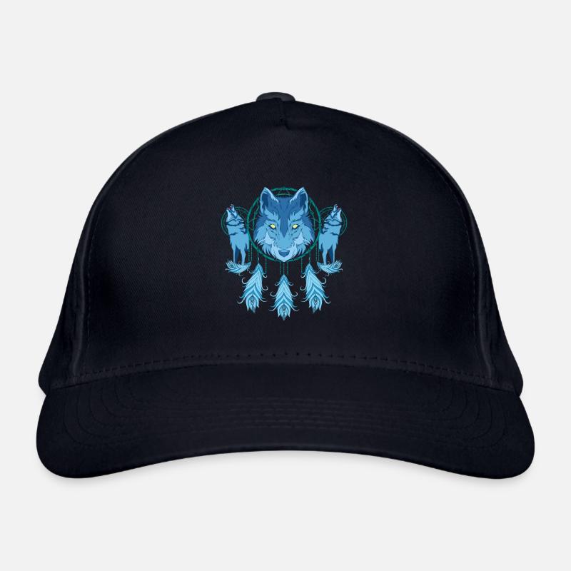 Wolf Dream Catcher Organic Baseball Cap