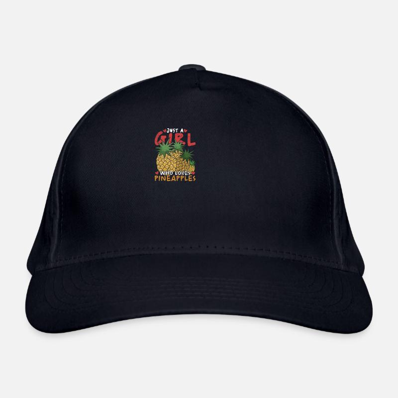 Summer Gift Fruit Fruit Girl Pineapple Organic Baseball Cap