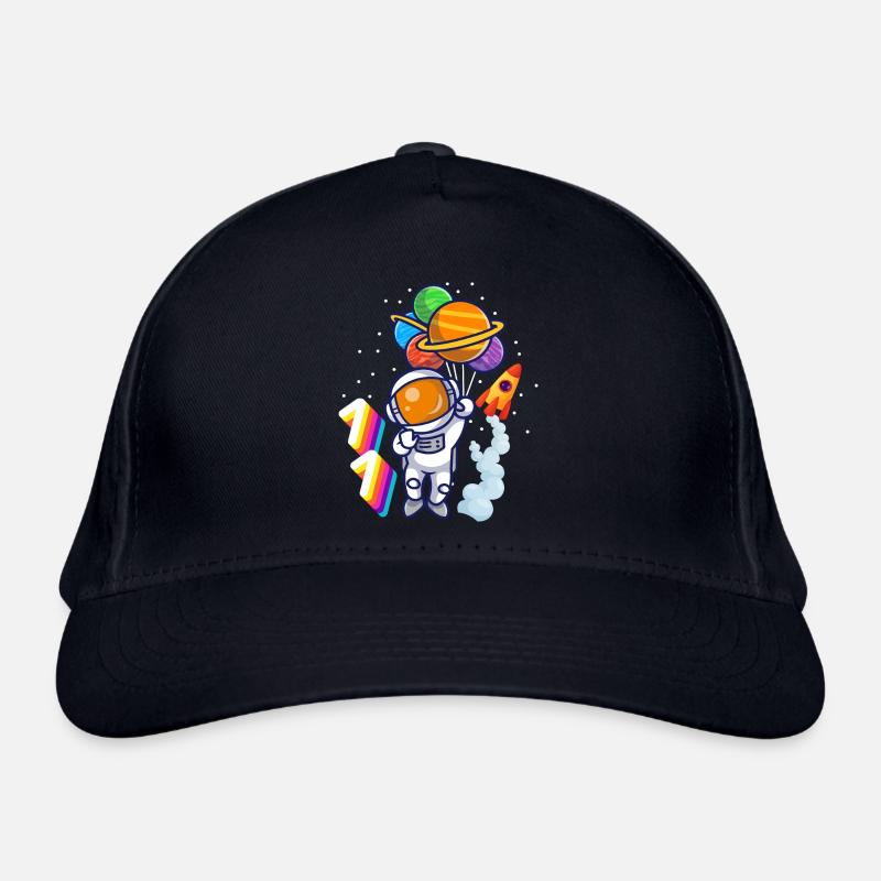 Astronaut 11th Birthday Space Boy Gift Organic Baseball Cap