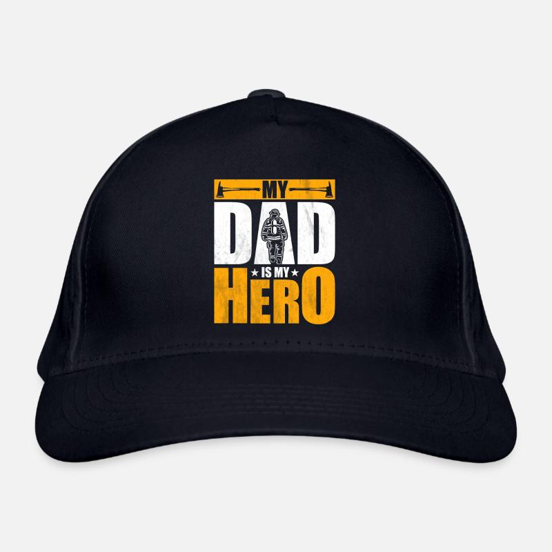 Mon père est mon héros - Pompier Casquette classique bio