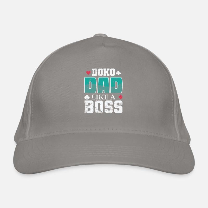 Doko Dad Like a Boss Card Game Hobby Organic Baseball Cap