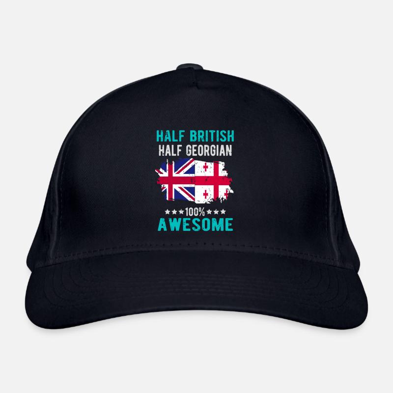 Halb Brite Halb Georgier Bio-Baseballkappe
