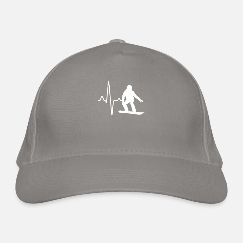 Rythme cardiaque en snowboard Casquette classique bio