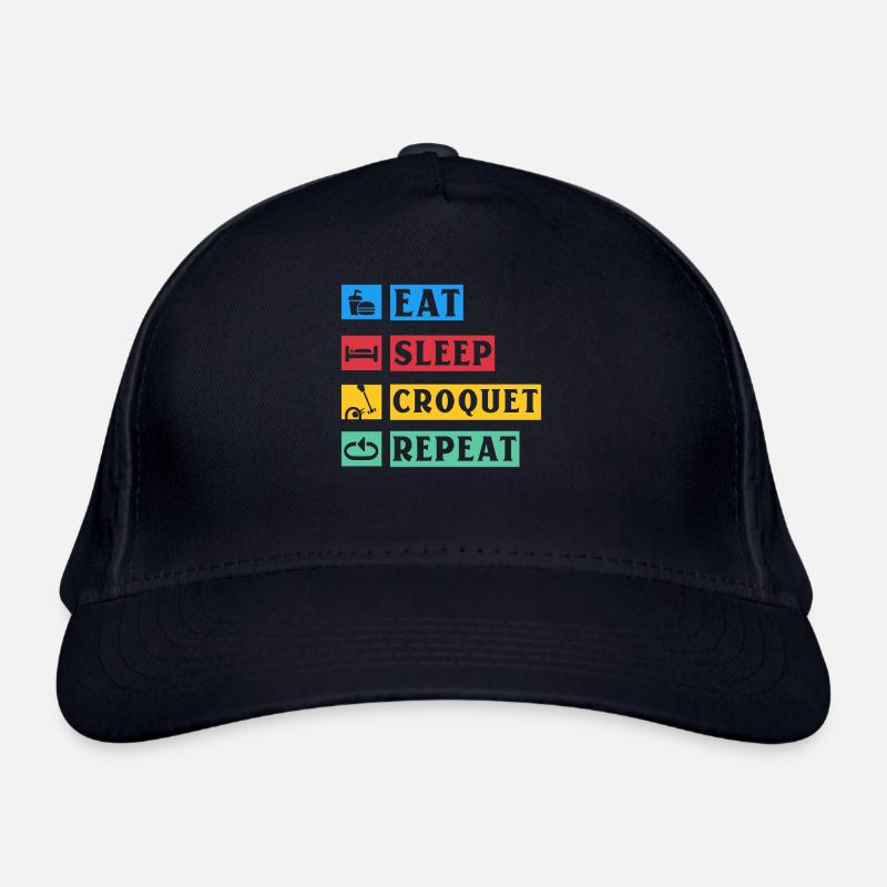 Manger du croquet de sommeil Répéter Casquette classique bio
