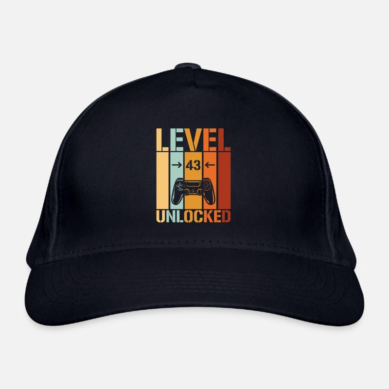 43. Geburtstag Level 43 unlocked Bio-Baseballkappe