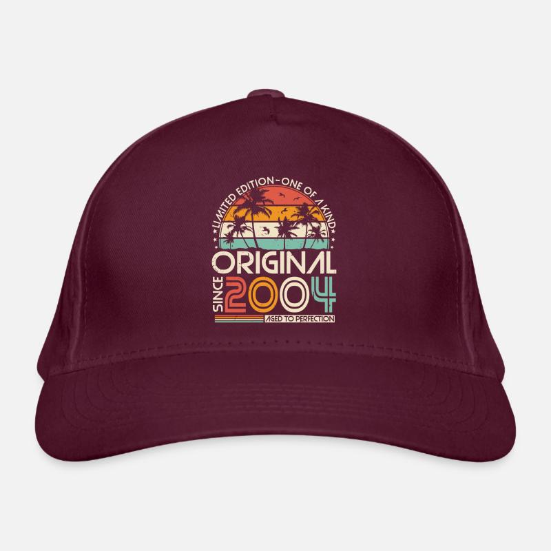Original 2004 Vintage Birthday Retro Organic Baseball Cap