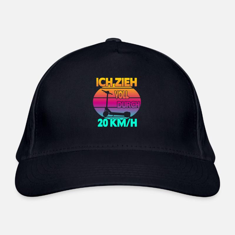 Ich zieh voll durch 20 km/h EScooter Bio-Baseballkappe