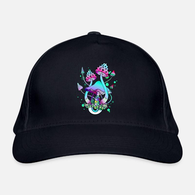 Champignons Magiques Goa Psy Trance Mushroom Art Casquette classique bio