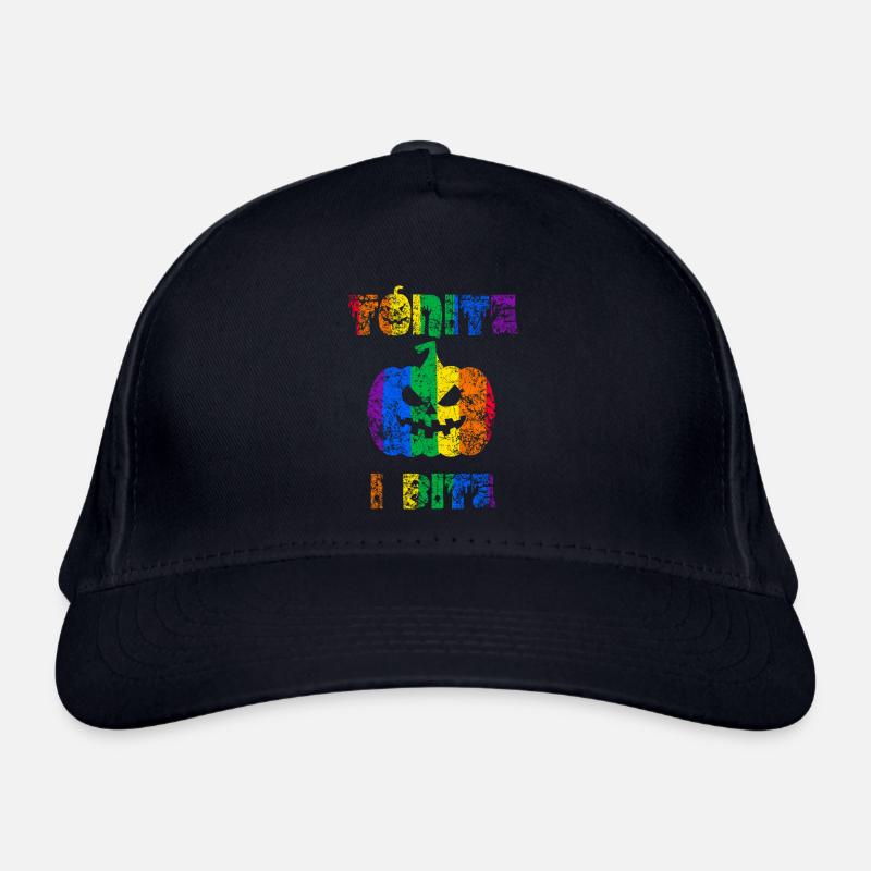 Tonite I Bite Halloween Stolz - Bio-Baseballkappe - Navy