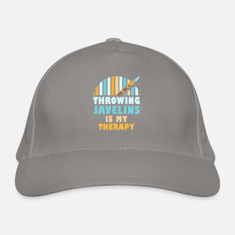 Throwing spears is my therapy spear Organic Baseball Cap