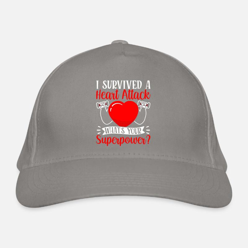 I survived a heart attack Organic Baseball Cap