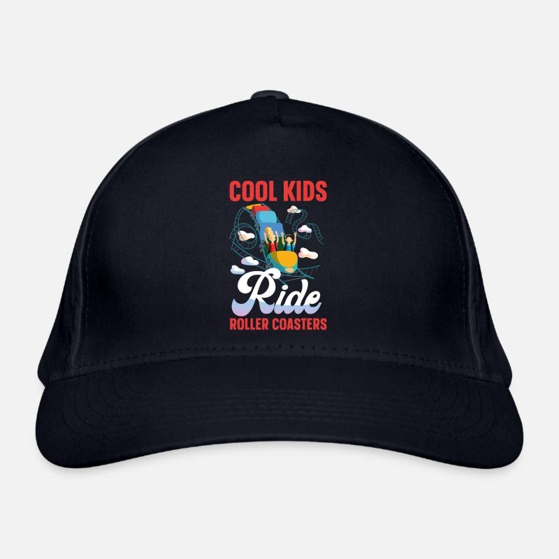 Roller Coaster Cool Kids Ride Organic Baseball Cap