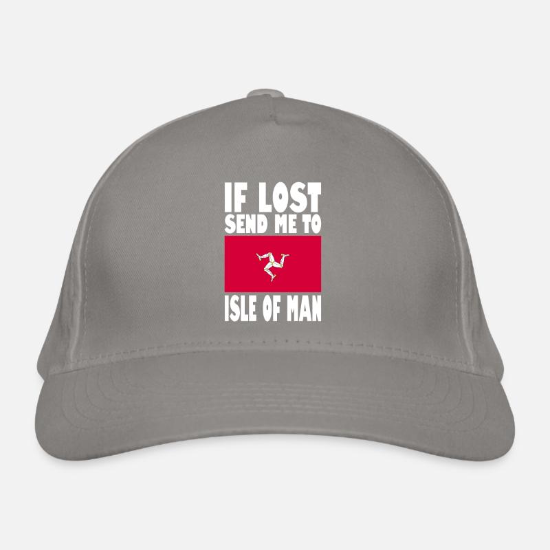 Drapeau de l’île de Man disant Casquette classique bio