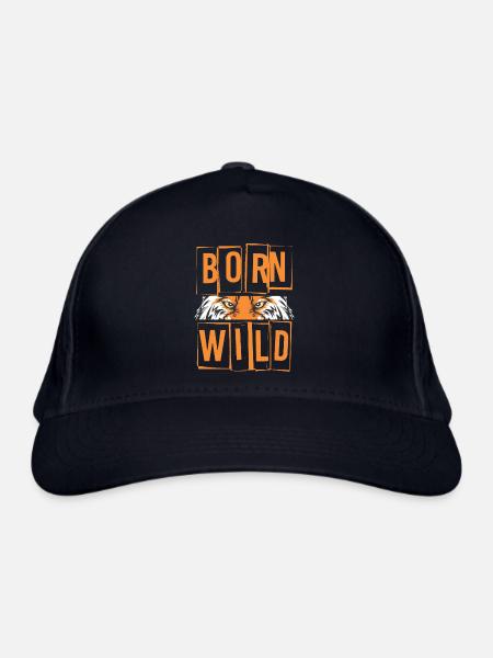 Born Wild - Bio-Baseballkappe - Navy