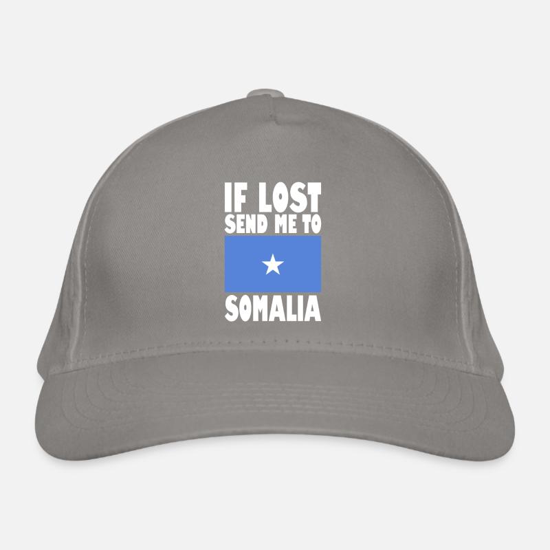 Somalia Flagge Spruch Bio-Baseballkappe