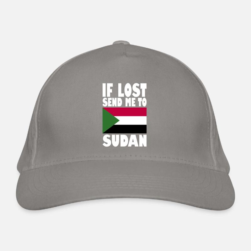 Sudan Flagge Spruch Bio-Baseballkappe