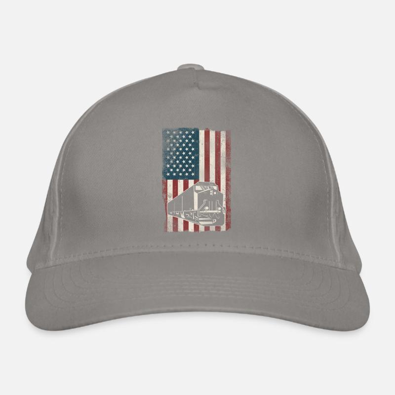 Freight Diesel Train Driver Organic Baseball Cap
