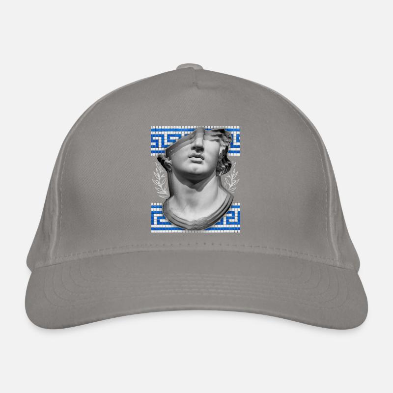 Greece, ancient sculpture, meandering pattern Organic Baseball Cap