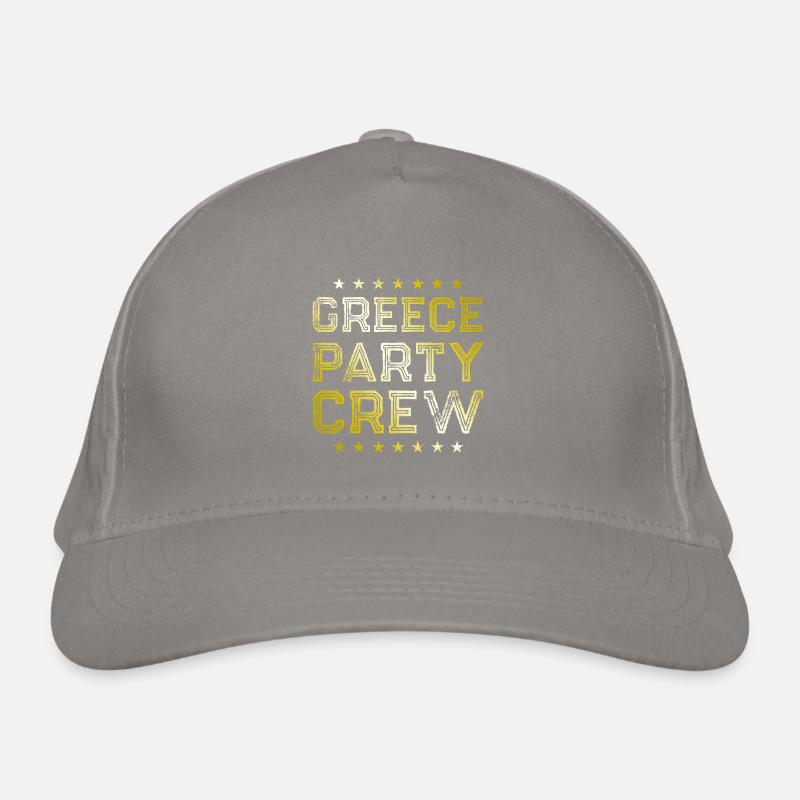 Greece Party Crew Organic Baseball Cap