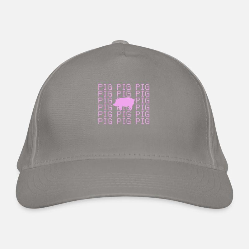 Schwein Bio-Baseballkappe