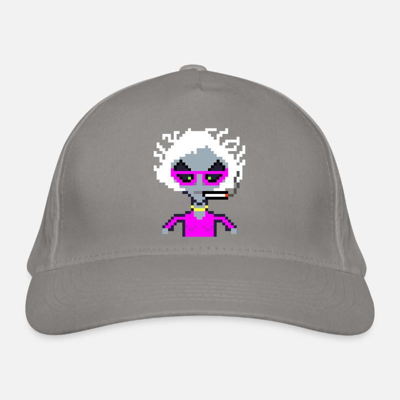 Pixel Alien "White Smoke" Bio-Baseballkappe