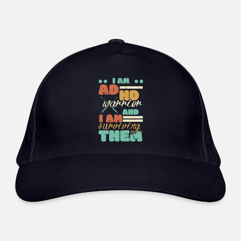 Ich bin ein ADHS-Krieger und ich überlebe sie Bio-Baseballkappe