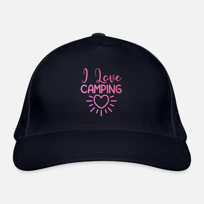 I love camping Organic Baseball Cap