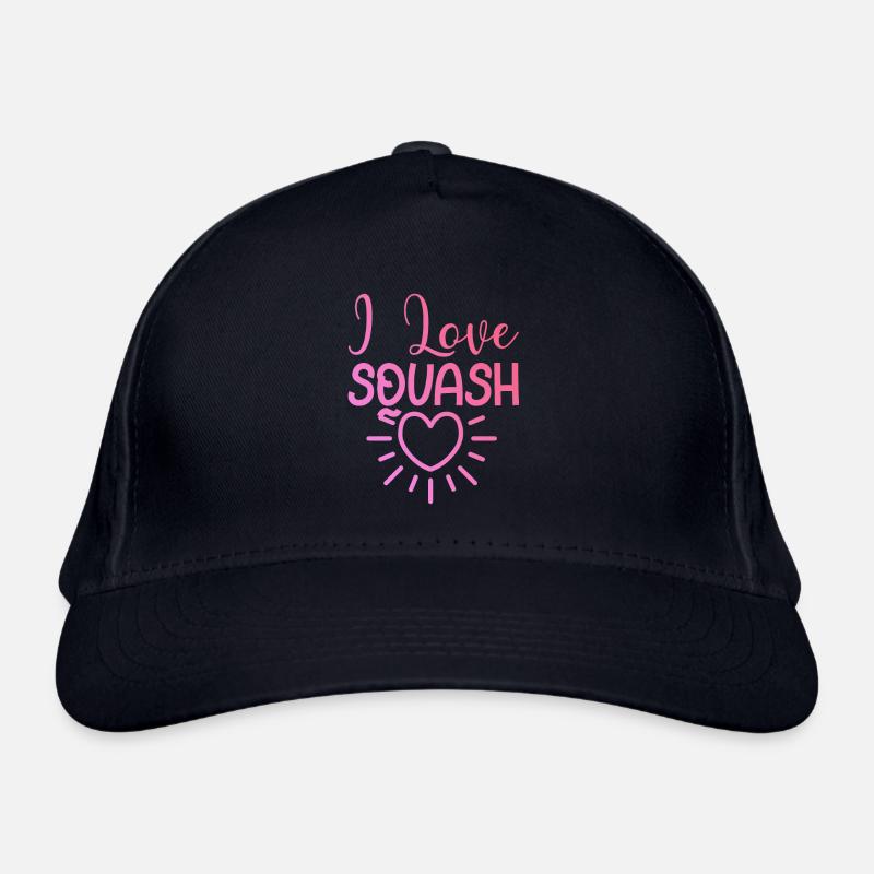 Ich liebe Squash Bio-Baseballkappe