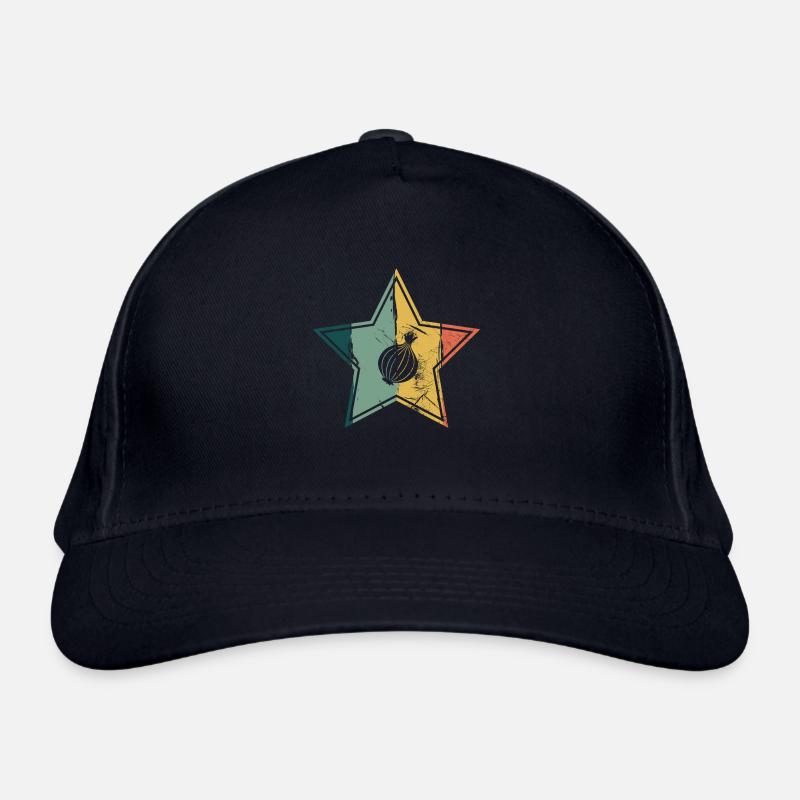 Oignon Lover Retro Vegetables Vegan Idée cadeau Casquette classique bio