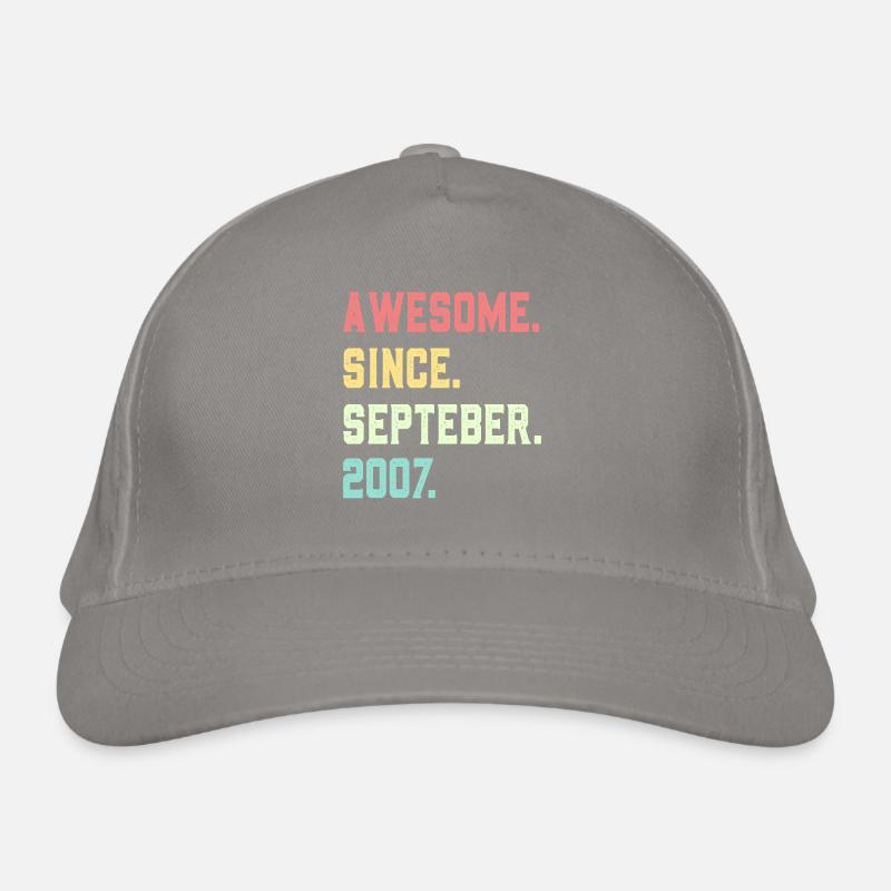Awesome Since September 2007 Organic Baseball Cap