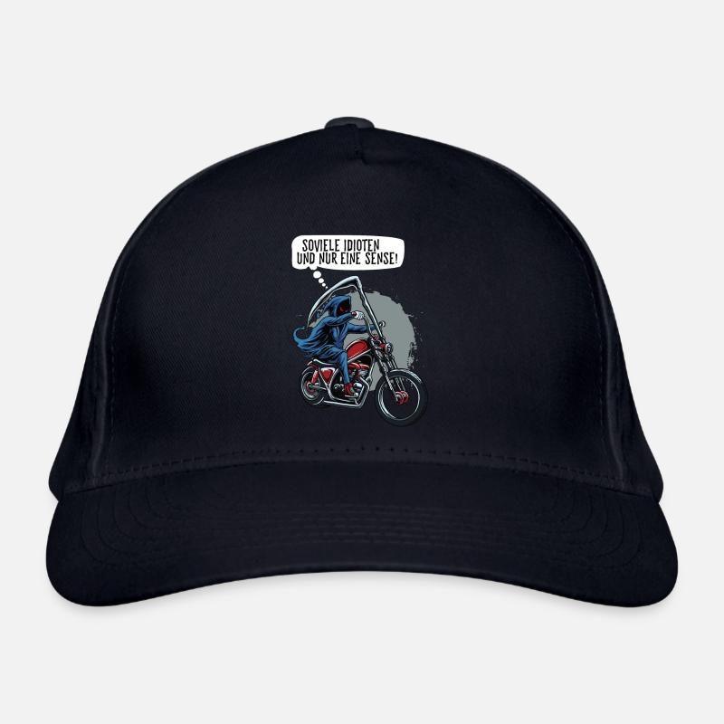 Soviele Idioten und nur eine Sense Sensenmann Bio-Baseballkappe