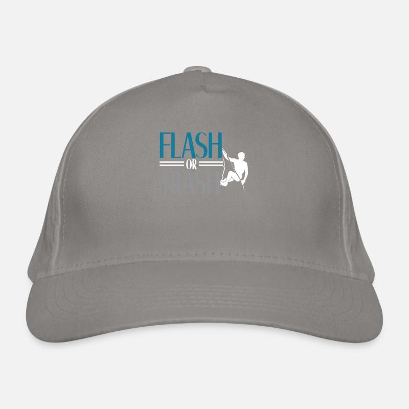 Flash ou Trash Rock Climber Boulderer Bouldering Casquette classique bio