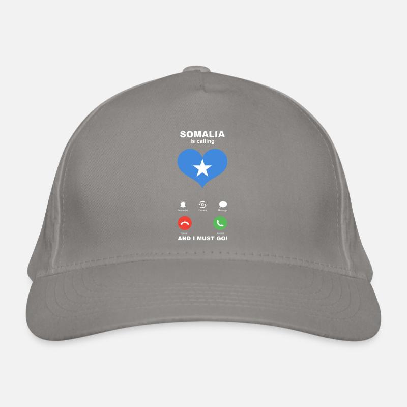 Somalia is calling Somalia Herz Souvenir Bio-Baseballkappe