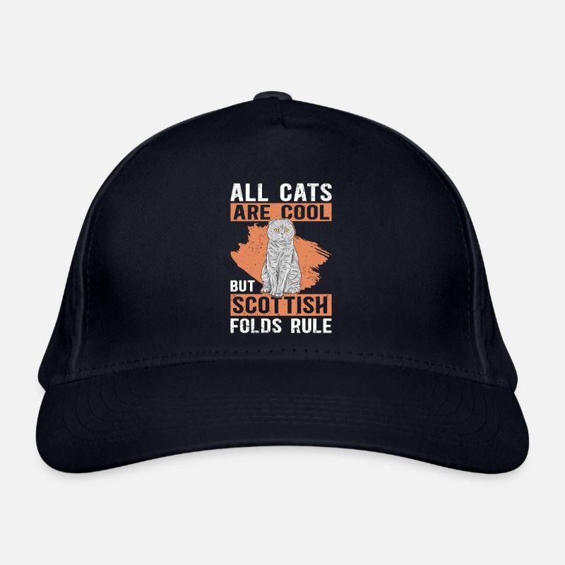 Scottish Folding Ear Cat Scottish Fold Gift Organic Baseball Cap