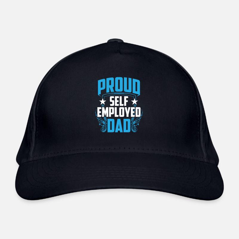 Proud Self-employed father Self-employed Organic Baseball Cap