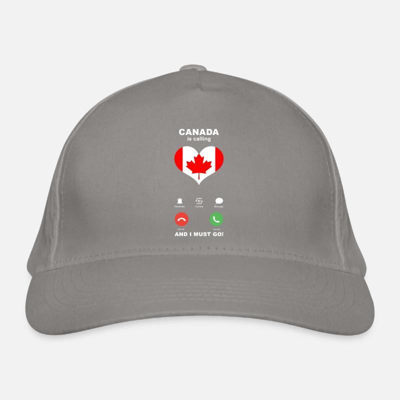 Le Canada appelle Canada Heart Souvenir Casquette classique bio
