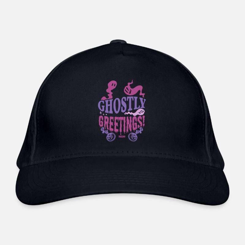 ghostly greetings Organic Baseball Cap