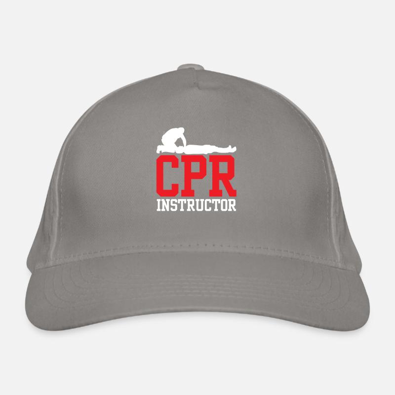 First Aid Course Leader Teacher Immediate Measures Organic Baseball Cap