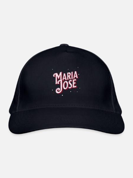 Maria Jose Namen personalisiert - Bio-Baseballkappe - Navy - Vorne